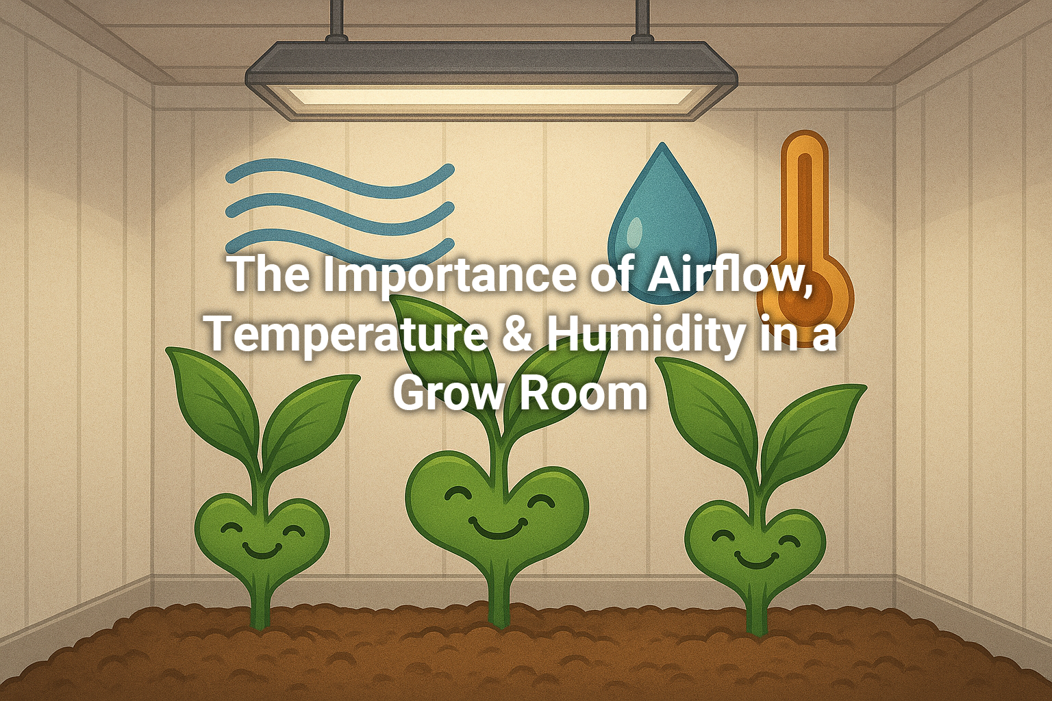 The Importance of Airflow, Temperature & Humidity in a Grow Room