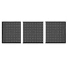 Three black textured panels labeled 'Start', 'Middle', and 'End' on a white background